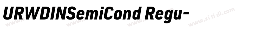 URWDINSemiCond Regu字体转换